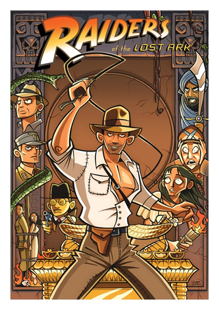 Illustration for article titled Classic movie posters get a colorful cartoon makeover